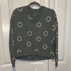 Rebellious One Gray Daisy Sweatshirt